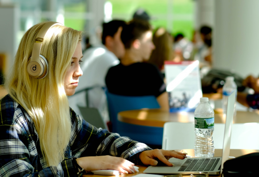 Student Studying, Student Center 1